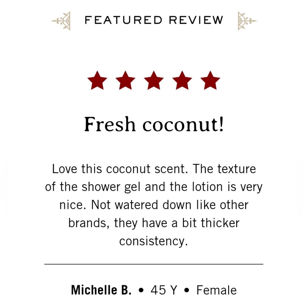 Village Perfumer - Coconut Body Care Duo - Apothecary Box, Retail $34.00 USD - Picture 13 of 14